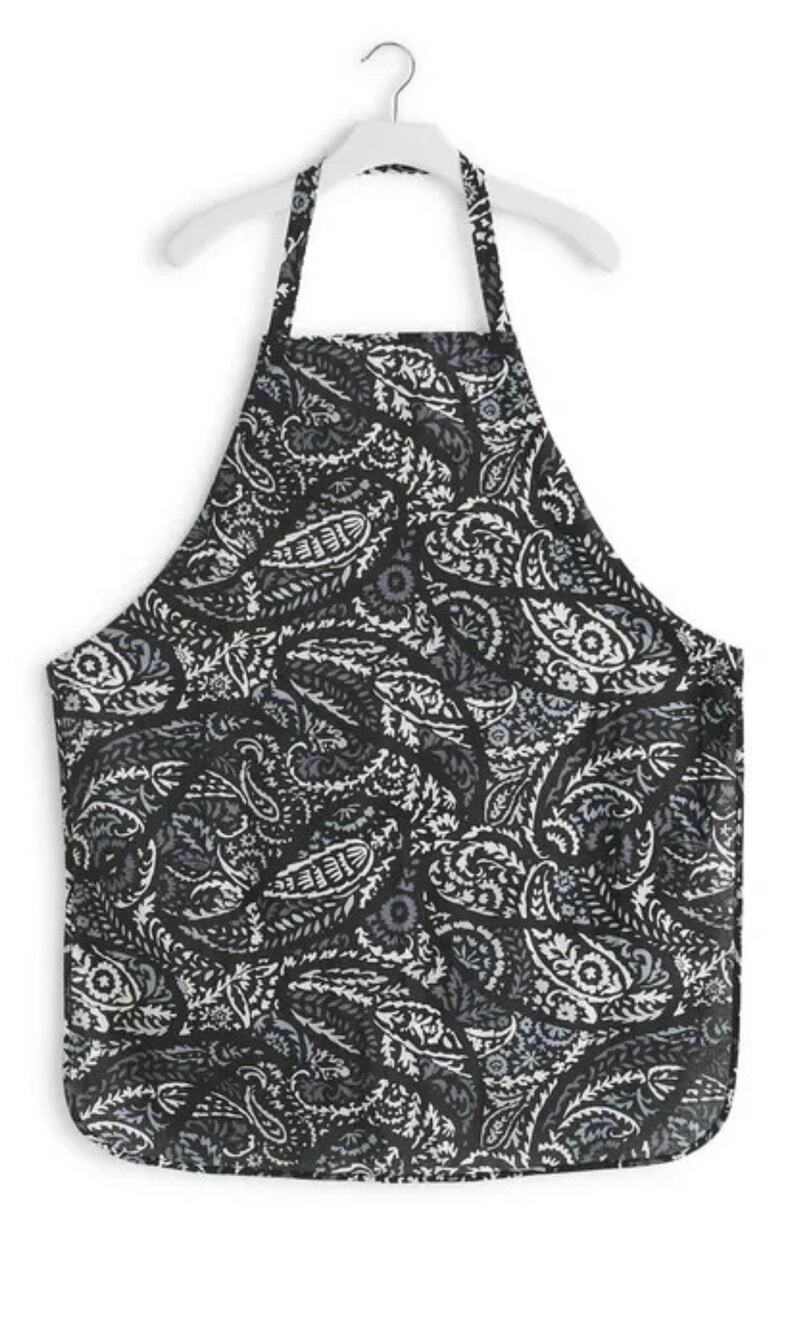 NWT Vera Bradley Midnight Paisley Cooking Apron Floral Tie Bib Apron